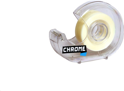 

Chrome Adhesive Single Sided Handheld Cello Tape with Dispenser (Manual)(Set of 5, Beige)