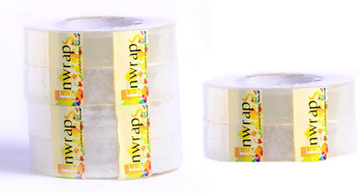 

Enwraps Single Sided Handheld Cello Tapes (Manual)(Set of 6, White)