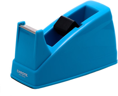 

Chrome Durable Single Sided Handheld Tape Dispenser (Manual)(Set of 1, Blue)
