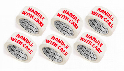

Essence Tape Packaging Single Sided Handheld Cello Tapes (Manual)(Set of 6, Red, White)