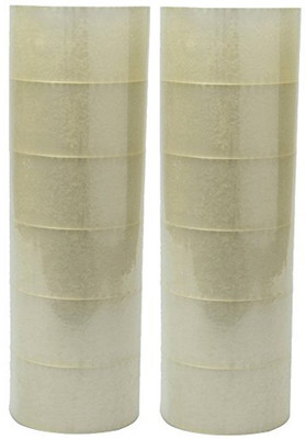 

Khushi Single sided clear Handheld Dispenser Tape (Manual)(Set of 12, Clear)