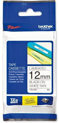 

Brother Double Sided Handheld Black on White Tape (Manual)(Set of 1, Balck, White)