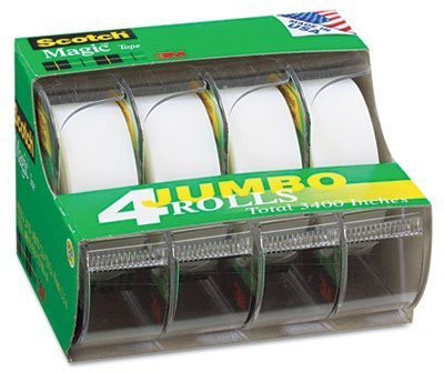 

3M Office Products Self-adhesive Handheld Invisible Tape (Manual)(Set of 4, Transparent)
