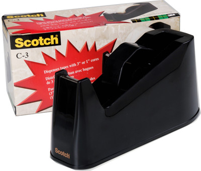 

Scotch Super series Single Sided Desktop Tape Dispensers (Manual)(Set of 1, Black)