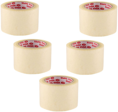 

Vima Single sided Handheld Gum tape (Manual)(Set of 5, White)