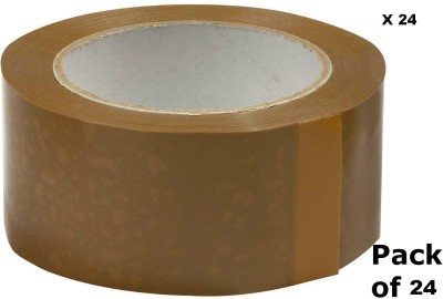 

EZPACK Single Sided Packing Tape Packing Tape, Ecommerce Sellers, Brown Tape (NA)(Set of 24, Brown)