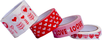 

TheCraftshop Single Sided Handheld Washi tape (Manual)(Set of 4, Multicolor)