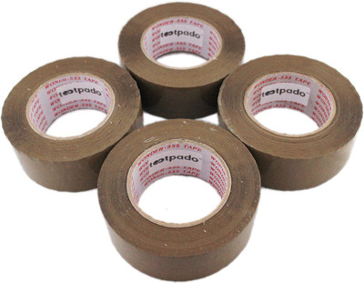 

Tootpado Single Sided Tape(Set of 4, Brown)