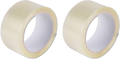 Bigshop Online Single Sided Handheld Single Sided Transparent Tape (Manual)(Set of 2, Transparent)
