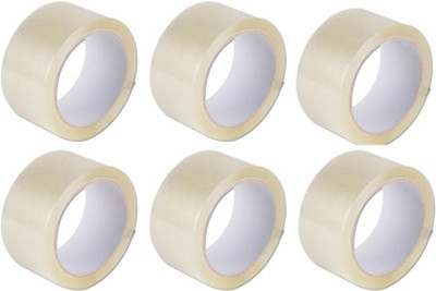 

Bigshoponline Single Sided Handheld Transparent Cello Tape (Manual)(Set of 6, Transparent)