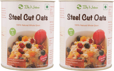 

By Nature Steel-cut Oats (200 g) Pack of 2(400 g, Can, Pack of 2)