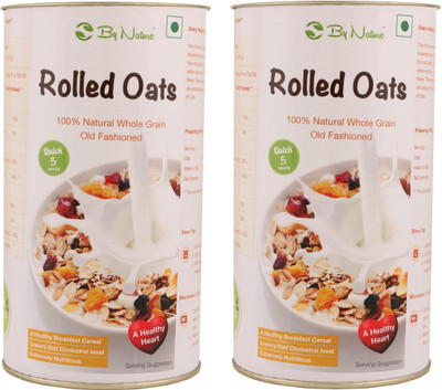 

By Nature Rolled Oats (400 g)(400 g, Can, Pack of 2)