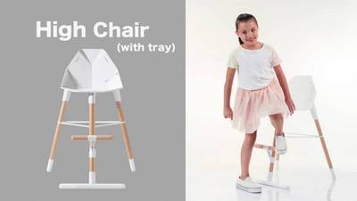 Farlin White Urchwing Chair