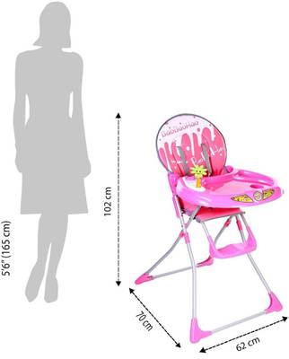 Variety Gift Centre Pink Baby High Chair