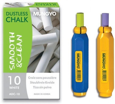 

Mungyo ADC-10 Multipurpose Dustless Chalk and Holder(150 Sticks)