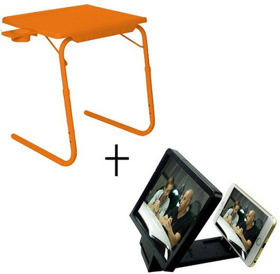 Tablemate Tablemate Adjustable Portable Folding Laptop Kid Study With 3d screen Enlarge Orange Changing Table available at flipkart for Rs.1448