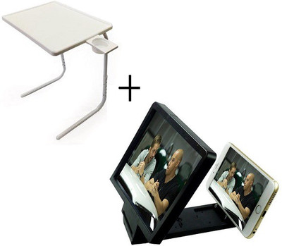 Tablemate TABLEMATE Adjustable Portable Folding Laptop Kid Study With 3d screen enlarge White Changing Table available at flipkart for Rs.1697
