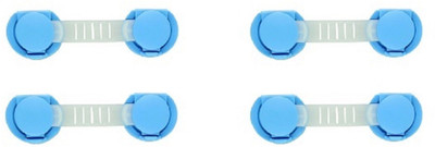 

ARRA Protection Doors Drawers Kids Infant Blue 4 Pcs Child Safety Strap Lock(Blue, White)