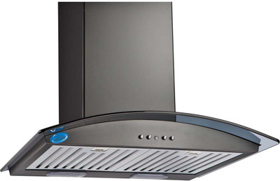 

GLEN GL 6071 Black Wall Mounted Chimney(Black 1000 suction)