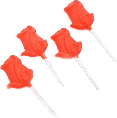 

Ghasitaram Gifts pack of 10 Rose Lollies Chocolate Bars(Pack of 10, 140 g)