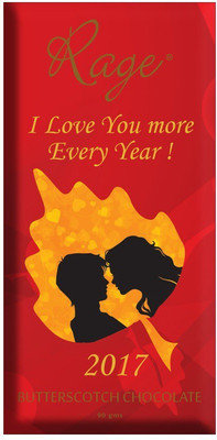 

Rage Love You More Every Year Butterscotch Chocolate Chocolate Bars(90 g)