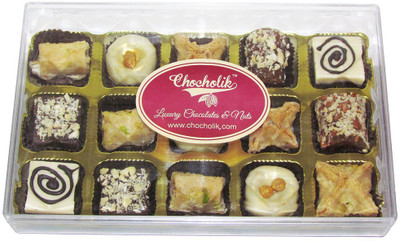

Chocholik Tempting Turkish Baklava And Sweet Gift Hamper Chocolate Fudges(240 g)