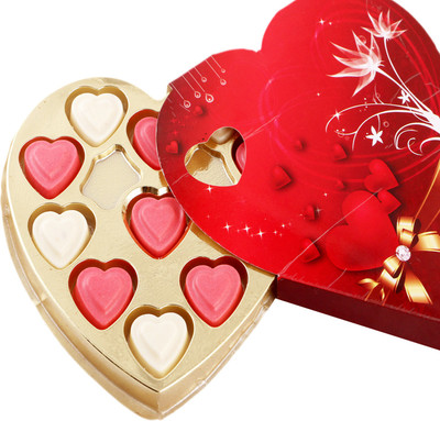 

Ghasitaram Gifts Sweet Heart Box Chocolate Bars(Pack of 11, 100 g)