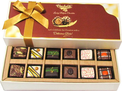 

Chocholik 12Pc Heart Shaped Luxury Chocolate Truffles(168 g)