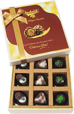 

Chocholik 9pc Sparkling Box Of Chocolate Truffles(126 g)