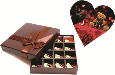 

Skylofts Stylish Gift Box with love heart combo Chocolate Bars(Pack of 2, 210 g)