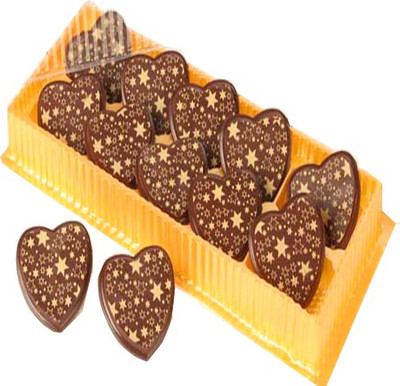 

Ghasitaram Gifts Twinkling Hearts Chocolate Bars(Pack of 10, 120 g)
