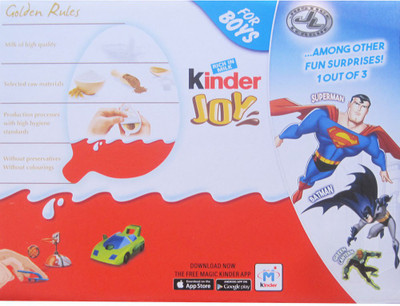 

Kinder Joy For Boys 16 Pcs Chocolate Truffles(320 g)