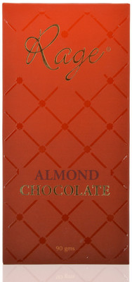

Rage Almond Chocolate - Red Color Packaging Chocolate Bars(90 g)
