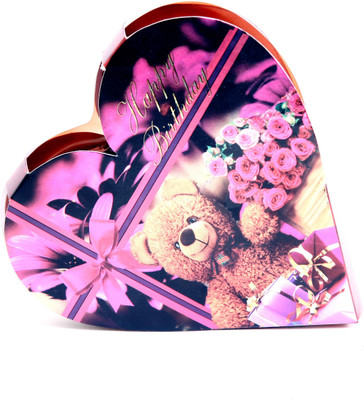 

Skylofts Cute Happy Birthday Heart Gift Box with a cute teddy Chocolate Bars(45 g)