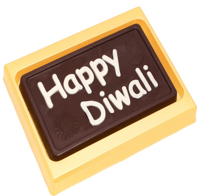 

Ghasitaram Gifts "Happy Diwali" Message Bar Big Chocolate Bars(215 g)