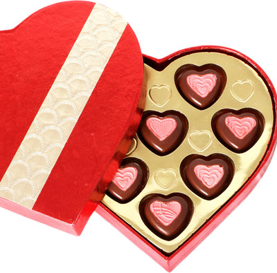

Ghasitaram Gifts Red and Gold Heart Box Chocolate Bars(Pack of 8, 100 g)