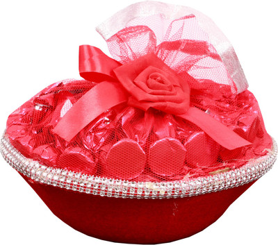 

Skylofts Attractive Red Gift Basket Chocolate Bars(175 g)