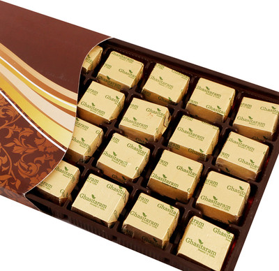 

Ghasitaram Gifts Brown Assorted Box Chocolate Bars(Pack of 24, 360 g)