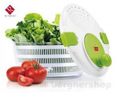 

Renberg Chopper(1 Salad Spin With Crank Kitchen Strainer), Green;white