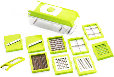 Global e Partner Genius Nicer Dicer Plus Chopper(Green) available at flipkart for Rs.579