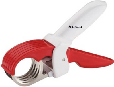 

Manoramaenterprises Ladies Finger Chopper(1 Chopper), Red;white
