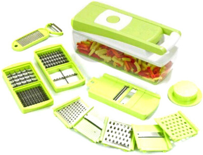 

Shubheksha 12-in-1 Multipurpose Chopper Chopper(1 Chopper Body, 12 Blades), Green