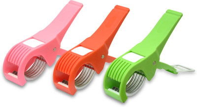 

Global Voice Speed Vegetable Slicer Chopper(3 Choppers), Green;pink;red