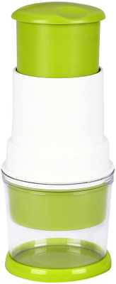 

Cosmosgalaxy Long Palm Chop Chopper(1 Chopper Blades, 1 Non Slip Bowl), Green;white