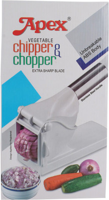 

Apex Vegetable Chipper Chopper(1 Stainless Steel Handle, 1 Heavy Duty Thick Blade, 1 Heavy Duty Thin Balde And 1 Cleaning Comb For Balde), Green