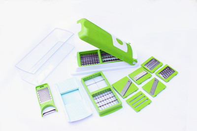 

Zalak Green Chopper(1 chopper, 12 blades, 1 container)