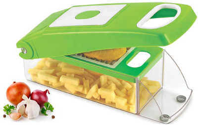 

Mudra Kitchenware Chopper Cutter Chopper(1 Chopper, 12 Blades cuts chops slice), Green