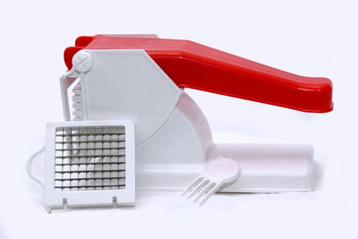 

Your Choice Basic French Fries & Vegetable Cutter BPA Free Plastic Heavy Duty Vegetable Chopper Chopper(Vegetable Chopper, Comb For Cleaning), Red;white