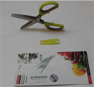 

Pooja Steel Chopper(1 Stainless Steel Scissors,1 Cleaning Tools), Green