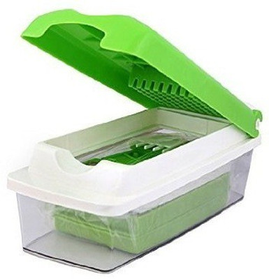 

Swarish Zalak Unbreakable Multipurpose 12 in 1 Vegetable & Fruit Slicer Grater Cutter Chopper(1 Chopper,12 Blad), Green